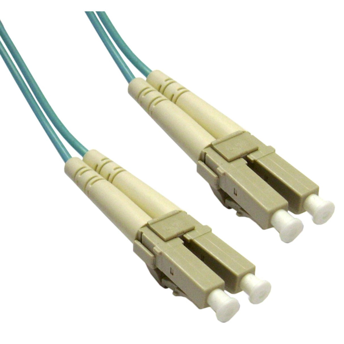 Addon ADD-LC-LC-6M5OM4 Aqua Patch Cable, Laser Optimized Multi-Mode Fiber Duplex LC/LC OM4, 6m