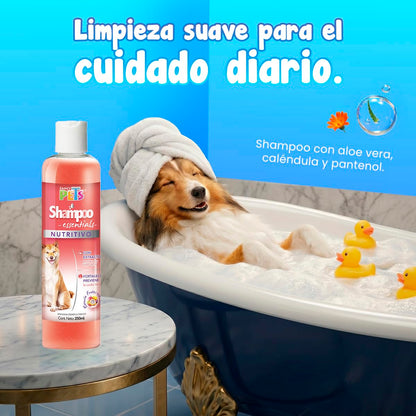 Fancy Pets MS Kit de Limpieza Básica para Perros con Limpiador de Oídos 125 ml, Toallitas para Ojos 80 pzas, Toallitas Húmedas 40 pzas, Removedor de Pelo y Shampoo Nutritivo 250 ml