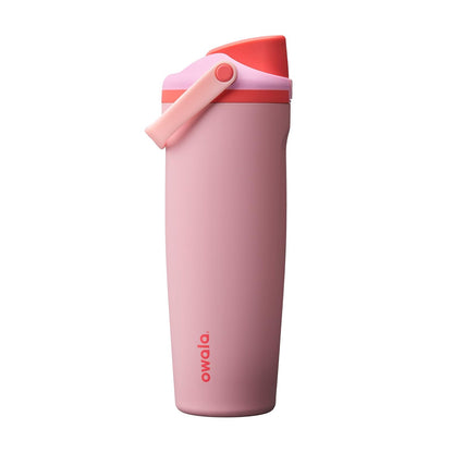 Owala FreeSip Sway - Botella de Agua Aislada de Acero Inoxidable con Popote Integrado, Libre de BPA - Angel Food Cake - 30 Ounces