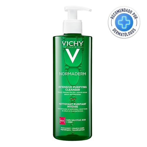 Vichy Gel Limpieza Rostro Anti-imperfecciones Normaderm Phytosolution - Reduce brillo e imperfecciones, para piel rasa o propensa al acné