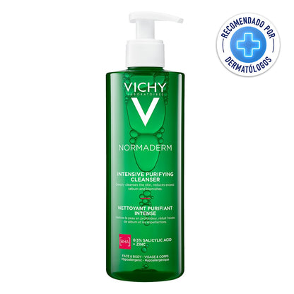 Vichy Gel Limpieza Rostro Anti-imperfecciones Normaderm Phytosolution - Reduce brillo e imperfecciones, para piel rasa o propensa al acné