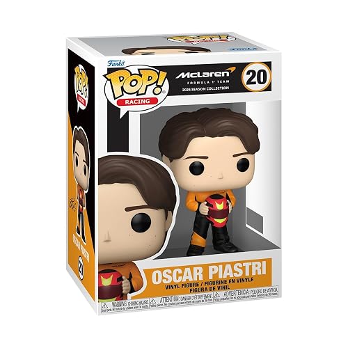 Funko Pop! Racing: McLaren - Oscar Piastri - McLaren Racing | Collectable Vinyl Figure, Gift Idea, Official Merchandise, Toys for Kids & Adults, Sports Fans, Model Figure for Collectors