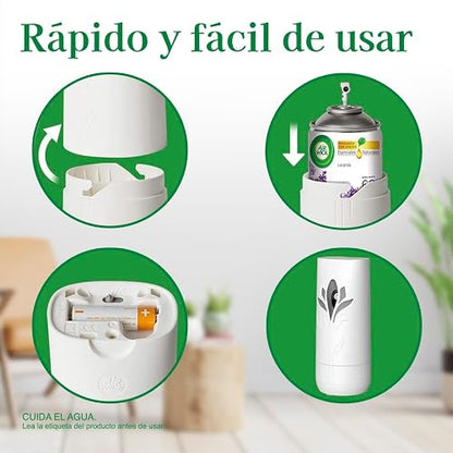 Air Wick® Freshmatic® Aparato Aromatizante De Ambiente Automático, Aroma Acquamarina, y Repuesto de 250 ml