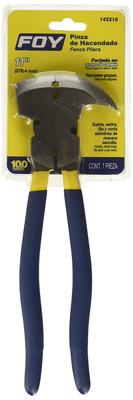 Foy 142210 Pinza de hacendado con mango recubierto 11"