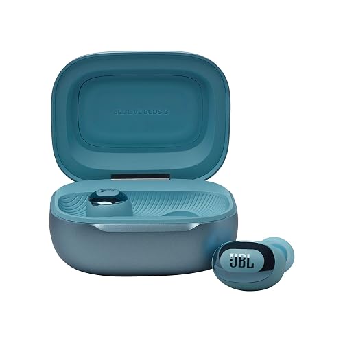 JBL Live Buds 3 Audífonos Inalámbricos NC Bluetooth, Drivers de 10mm, Reproducción 40 Horas, Pantalla Táctil - Azul