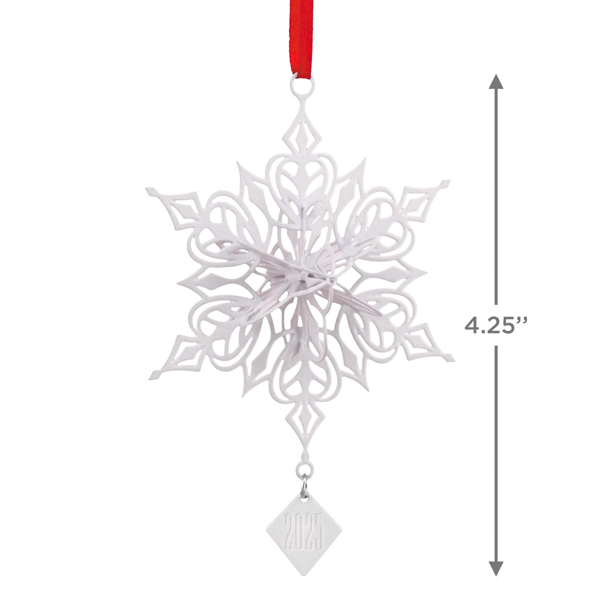 Hallmark Dimensional Copo de Nieve 2025 Adorno de Navidad, Copo de Nieve