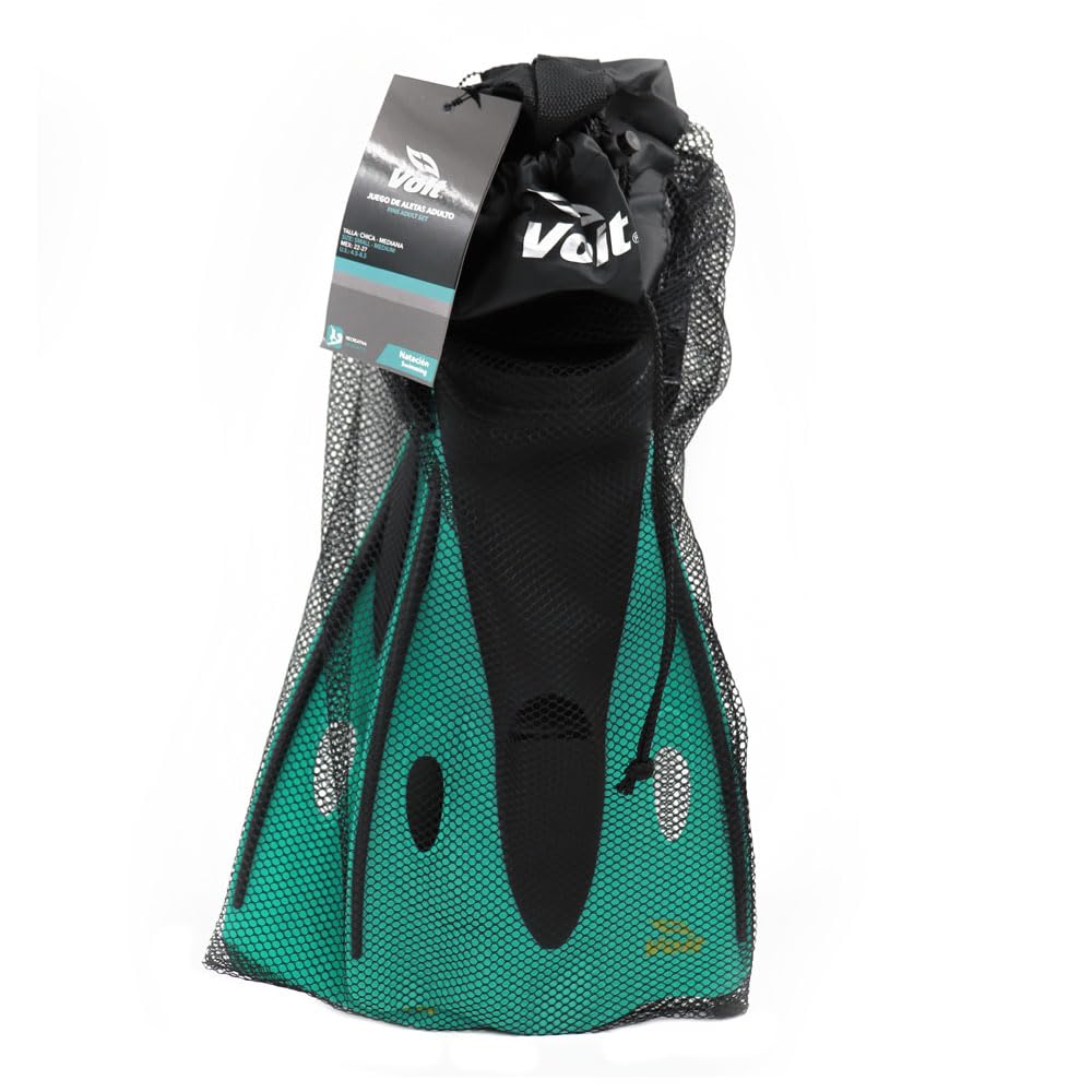 Voit Aletas de Natación Ajustables para Adulto, Color Aqua, Ideales para Entrenamiento y alberca