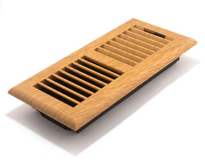 Accord APFRMPL410 - Registro de piso de plástico con diseño de rejilla, Classic, 4" x 14", Roble - 4” x 10” - Roble