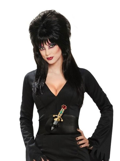 Elvira Mistress of the Dark Full-Length Dress, Black, Standard Costume