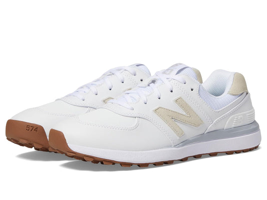 New Balance 574 Greens V2 - Tenis de Golf para Mujer, Blanco, 24.5 cm
