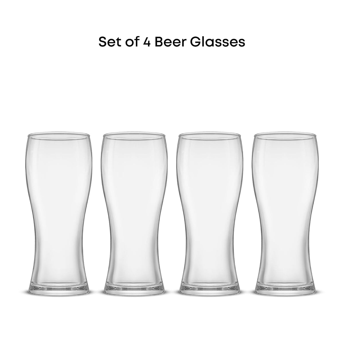 JoyJolt Callen Juego de 4 Vasos de Cerveza 439 ml