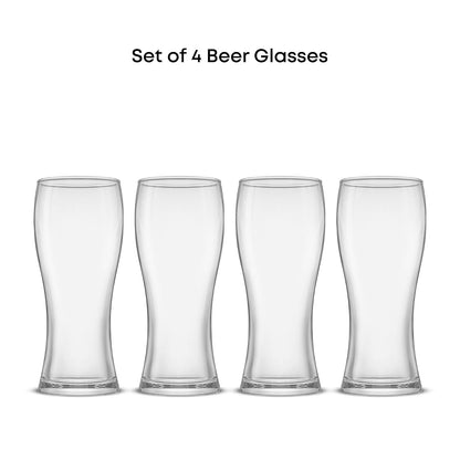 JoyJolt Callen Juego de 4 Vasos de Cerveza 439 ml
