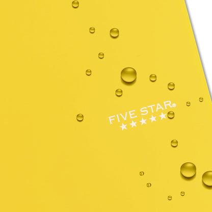 Five Star - Cuaderno de espiral (5 temas, papel rayado, 200 hojas, 10 1/2 x 8 cm), 09 Amarillo