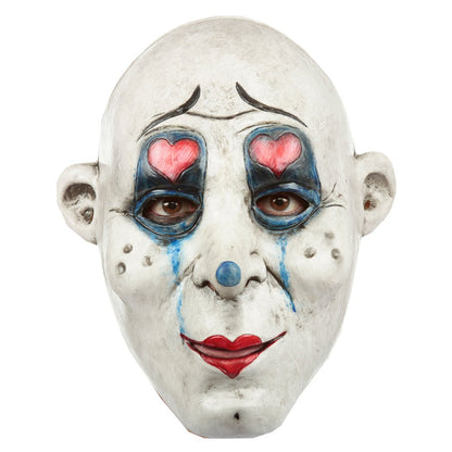 Máscara Artesanal Clown Gang G.G, Máscara de Payaso Creepy Triste, Disfraz de Mimo de Miedo