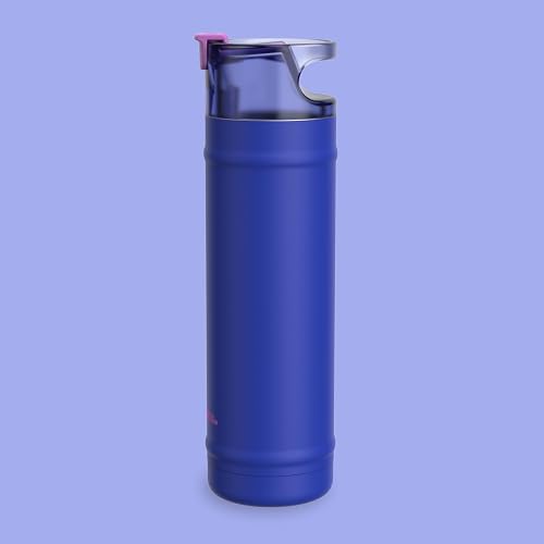 bubba - Botella de agua de acero inoxidable con aislamiento Dualsip de 24 onzas con popote, reutilizable, a prueba de fugas, ligera, apta para lavaplatos, sin plomo y sin BPA, energía oceánica