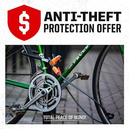 Kryptonite Evolution Mini-7 Heavy Duty bicicleta U Lock w/10,2 cm KryptoFlex Double Loop Bike Cable, Nuevo-U 2017, X