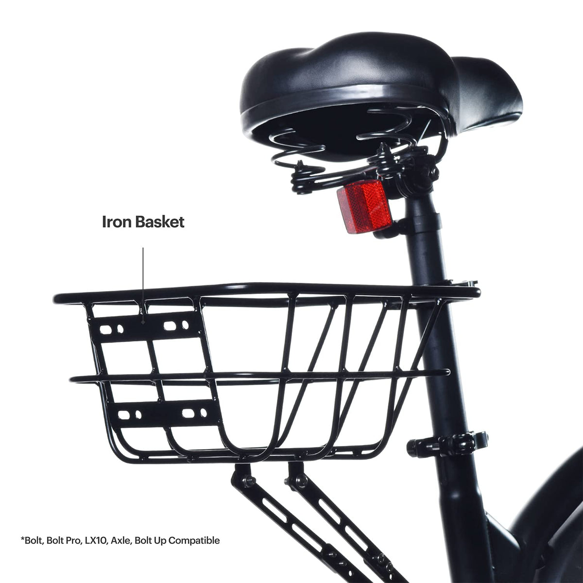 Jetson Cesta Trasera para Bicicleta, Compatible con Estos Productos Jetson: Bolt, Bolt Pro, LX10, Axle, and Bolt Up, Black, JRBSKT-BLK
