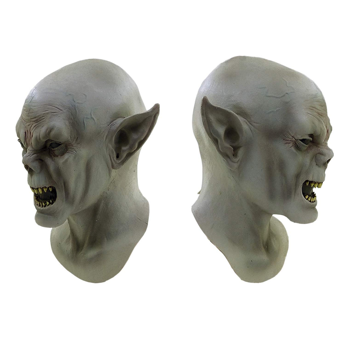 Máscara de Látex de Vampiro Catiff, Máscaras de Monstruo Mitad Hombre Mitad Murciélago Ideeal para Disfraz de Halloween