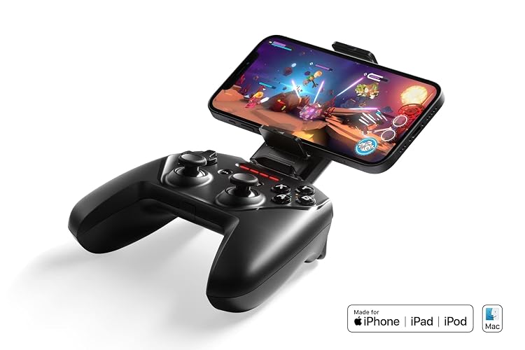 SteelSeries Nimbus+ - Mando inalámbrico para juegos - Recargable - Para iPhone, iPad, iPod y Apple TV