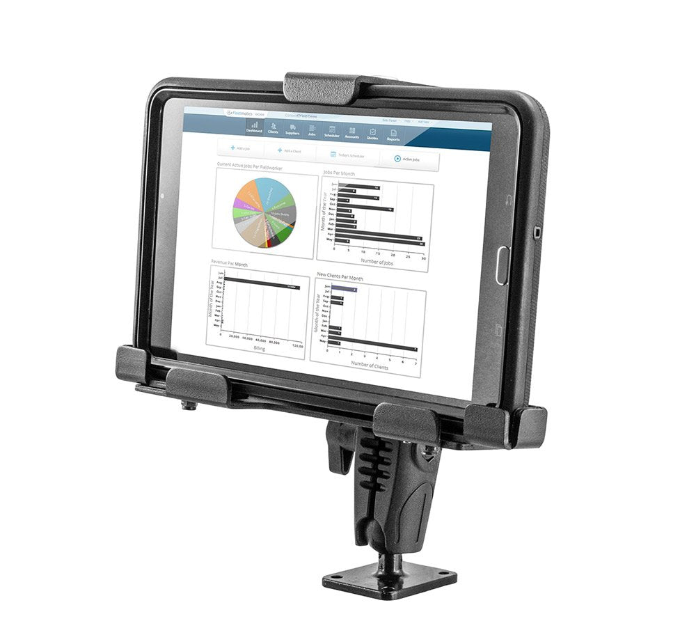 ARKON Soporte para Tablet Ajustable con Bloqueo con Cerradura con Llave para e-Log para Galaxy Tab, LG G Pad iPad al por Menor Negro