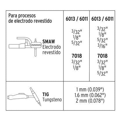 Truper SOIN-130/200, Soldadora inversora, 200 A, 127 V/220 V