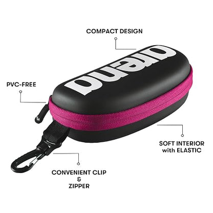 Arena Goggles Natación Goggle Case única, Negro/Azul