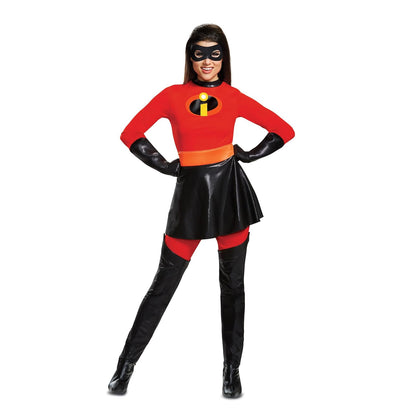 Disguise Mrs. Incredible Skirted Deluxe Adult Costume Disfraces de tamaño adulto Mujer