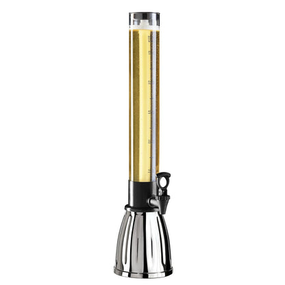 Oggi Dispensador de torre de cerveza con espiga EZ-Pour de 2.75 cuartos de galón, negro