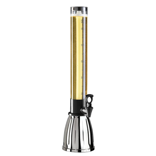 Oggi Dispensador de torre de cerveza con espiga EZ-Pour de 2.75 cuartos de galón, negro