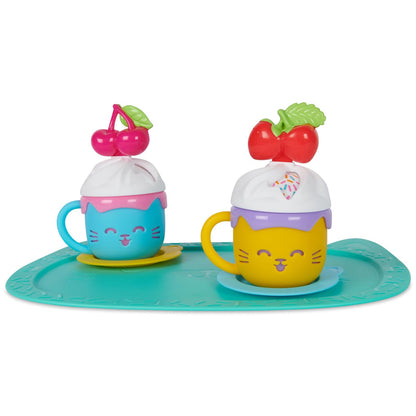 Gabby´s Dollhouse, Set de Postres y Chocolates, Conjunto de Cocina con Fiesta de Chocolate Caliente con Fruta y Confeti