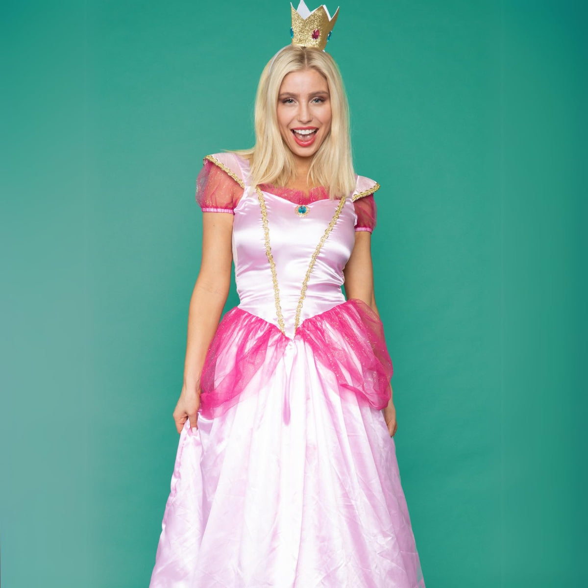 Leg Avenue Women's 2 Piece Classic Pink Princess Costume, Pink