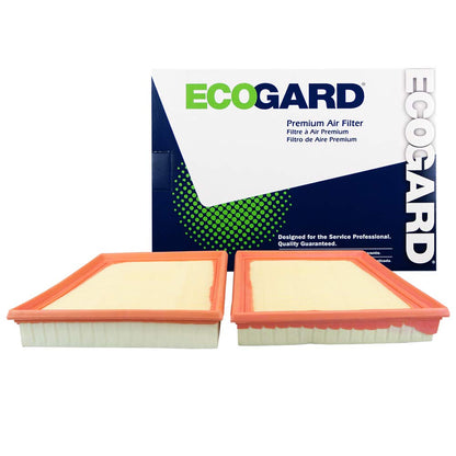 ECOGARD XA11551 Filtro de Aire Motor Premium Izquierda/Derecha para Jaguar F-Pace 17-25 XF XE 16-20 Land Rover Range Rover Velar 18-25