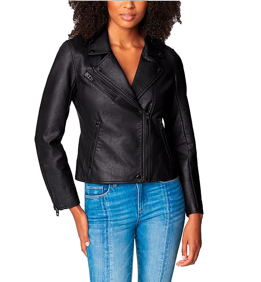 [BLANKNYC] Blank NYC - chamarra de piel vegano para mujer - XL - Onyx