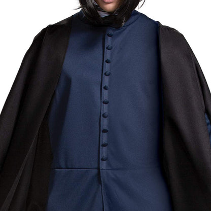 Disguise Severus Snape Costume, Official Harry Potter Wizarding World Adult Costume Robe and Collar Halloween Costume Disfraces de tamaño adultoHombre