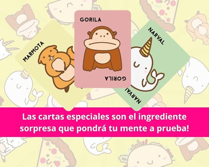 Taco Gato Cabra Queso Pizza | Juegos De Mesa | para Niños de 8 Años O Más | Juego con 64 Cartas | Regalo para Niños |De 3 A 8 Jugadores | En Español | Familia Taco Gato