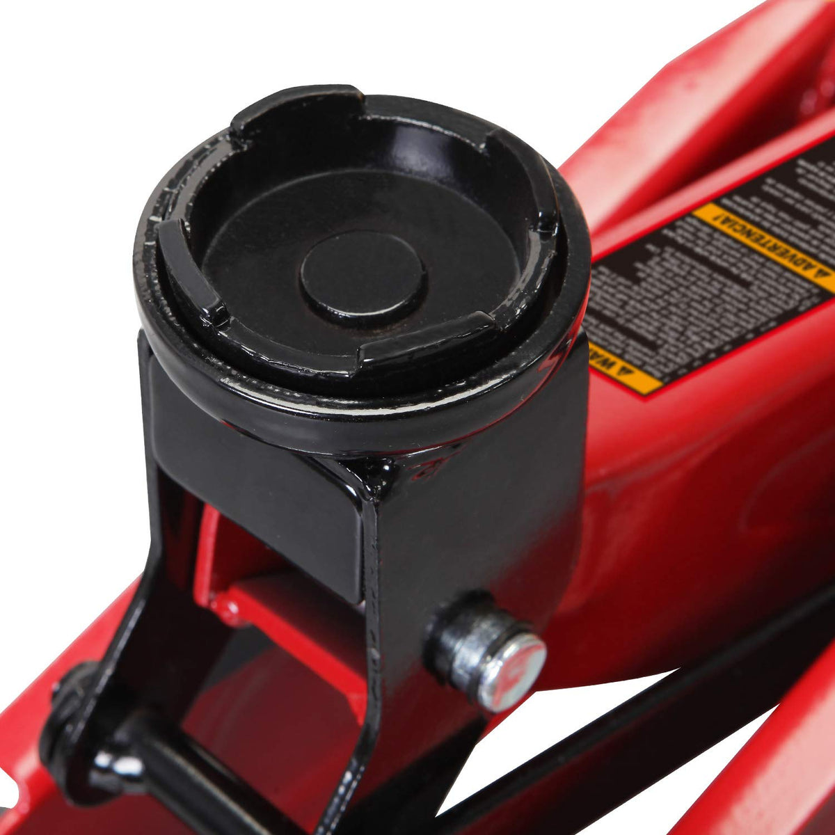 Big Red T820014S Torin - Gato hidráulico de Servicio de Carretilla/Piso con Funda de Almacenamiento de Molde de soplado, Capacidad de 1.5 toneladas (3 Libras), Color Rojo