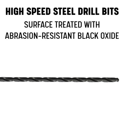 Drill America - DWDDL18X3/8 3/8" x 18" broca extra larga de acero de alta velocidad, serie DWDDL