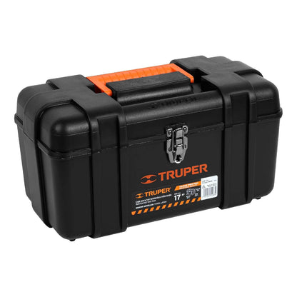 Truper Caja Plástica Industrial para Herramientas - 17" x 10" x 9" (43 cm x 25 cm x 23 cm) - Caja