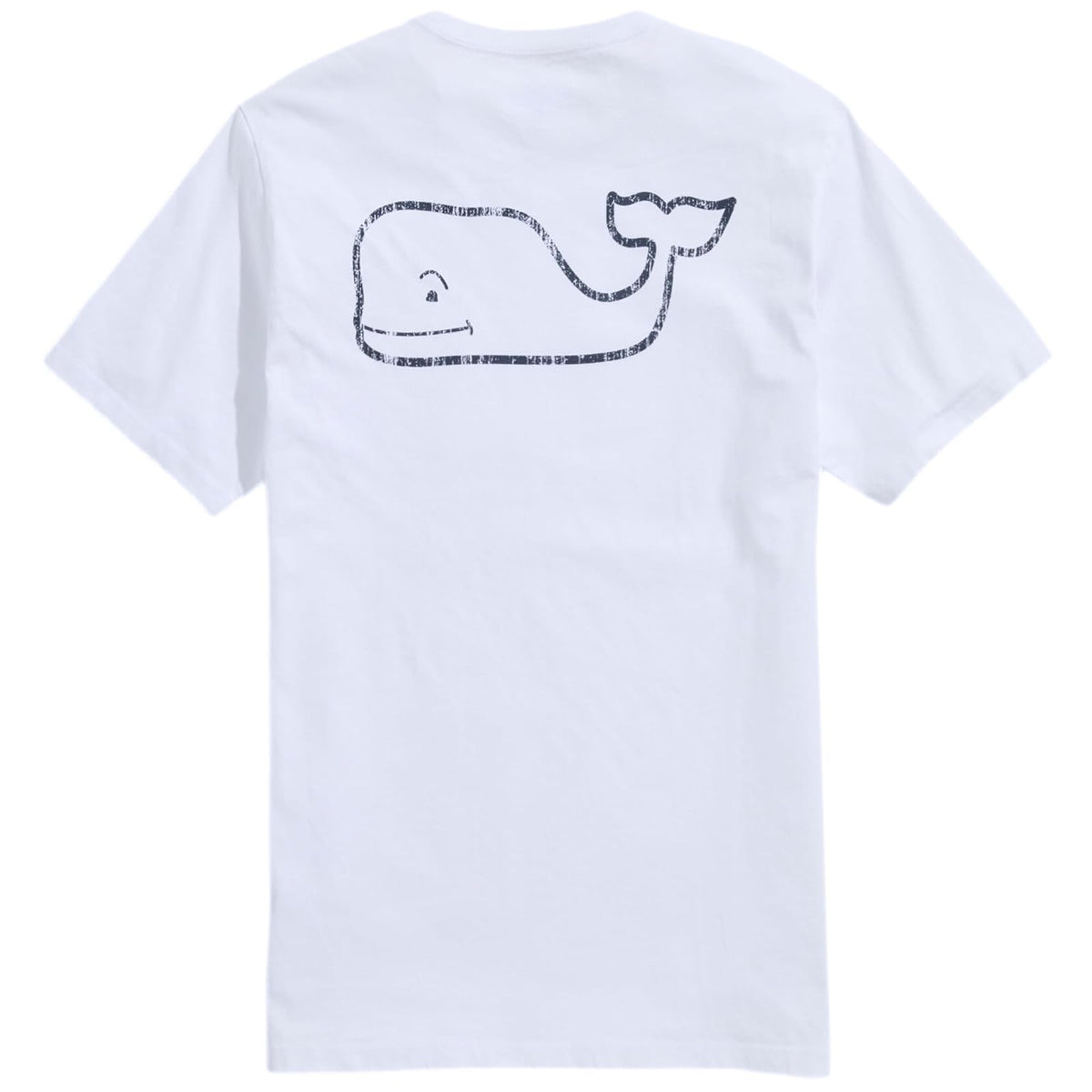 Vineyard Vines Playera clásico de Manga Corta con Bolsillo de Ballena Camiseta para Hombre - Gorra blanca - M