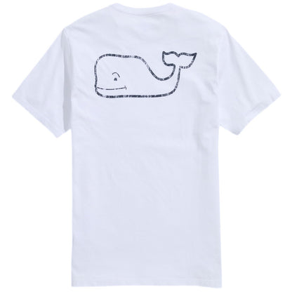 Vineyard Vines Playera clásico de Manga Corta con Bolsillo de Ballena Camiseta para Hombre - Gorra blanca - M