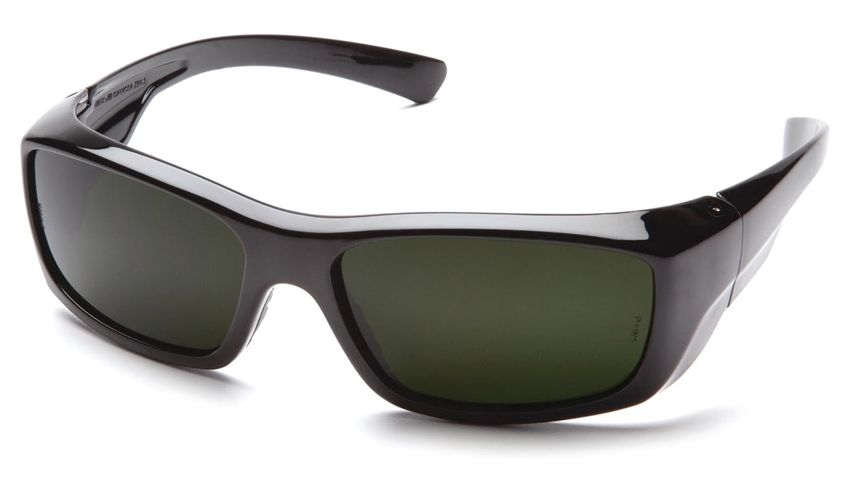 Pyramex Emerge lentes de seguridad, armazón negro, filtro IR 5.0