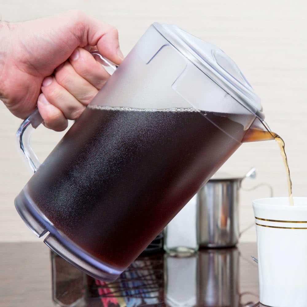 G.E.T. Enterprises Clear 64 oz. Pitcher with Lid, Break Resistant Dishwasher Safe San Pitchers & Decanters Collection P-3064-1-CL-EC (Pack of 1)