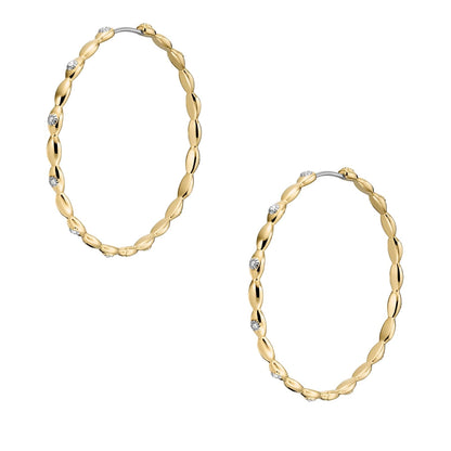 Fossil Aretes jf04817710 sutton de acero inoxidable en color dorado para dama
