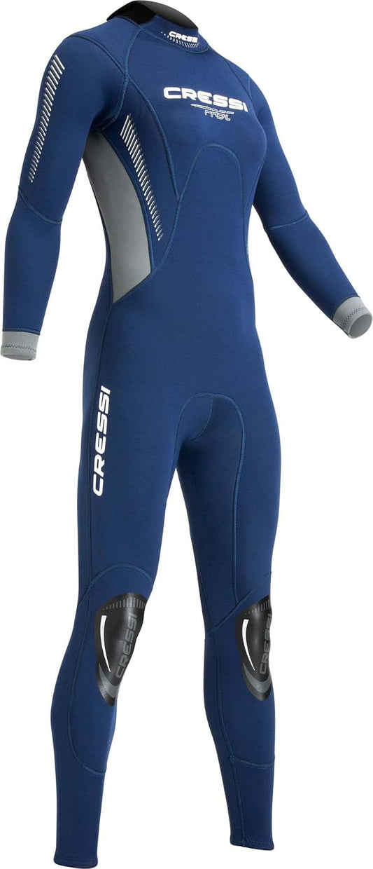 Cressi Traje de Neopreno Completo para Mujer con Cierre Trasera para Buceo y Actividades acuáticas, rápido 3 mm: diseñado en Italia