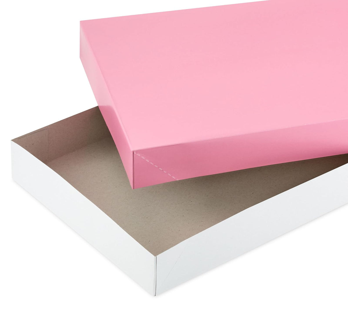 Hallmark - Cajas de regalo medianas de 14 pulgadas con tapas (8 cajas, 2 de cada uno de 4 diseños: rojo, rosa, azul, negro) para cumpleaños, baby shower, día de San Valentín, día de la madre, día del padre