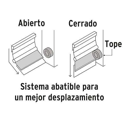 Hermex GUPO-100AD Guardapolvo automático 100 cm dorado, color Dorado, Longitud 100 cm, pack of/paquete de 1
