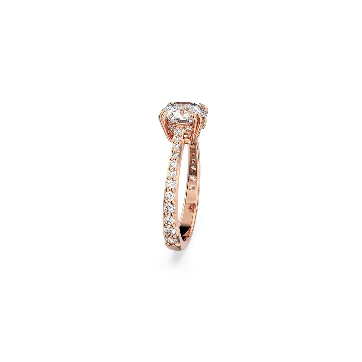 Swarovski Constella Cocktail Ring Jewelry Collection, Princess Cut, Clear Crystals
