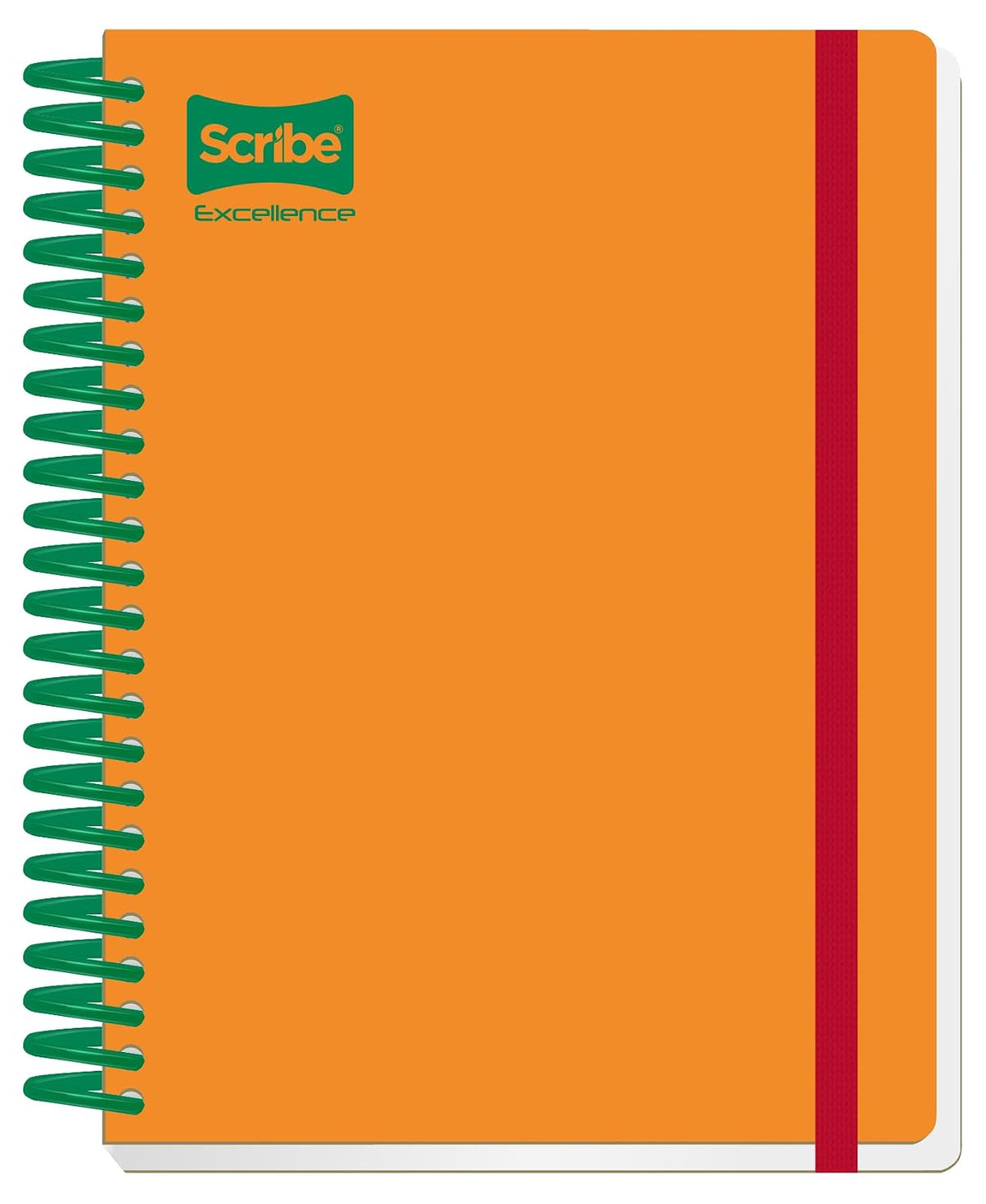 Scribe Excellence Cuaderno Profesional Pasta Dura - Naranja - Guinda - 100 Pages