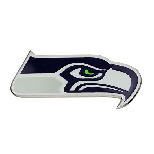 Team ProMark Emblema Cromado de Automóvil NFL, Troquelado - Seattle Seahawks