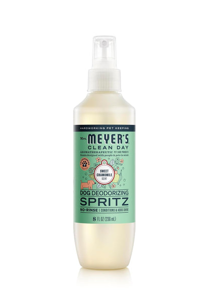 Mrs. Meyer’s Dog DeodSpritz Manzanilla Dulce 236 ml | Spray desodorante para perros con aroma a manzanilla | Refresca, calma y elimina olores